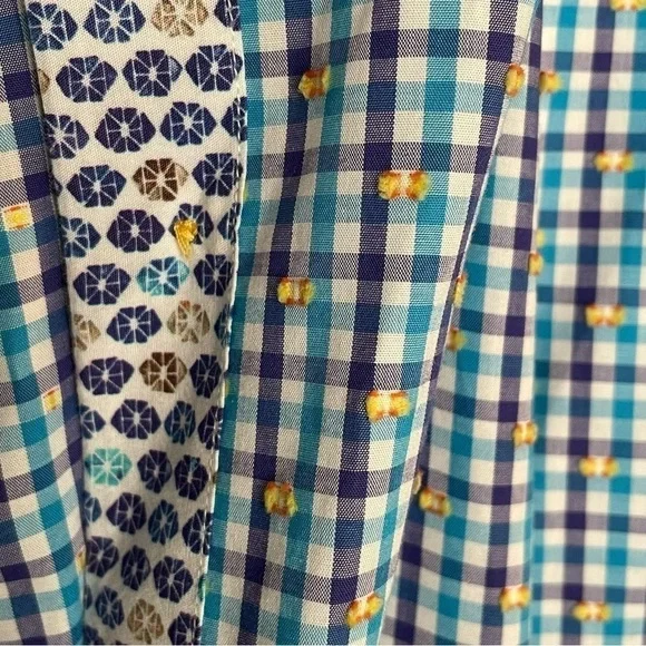 Robert Graham Modern Americana Blue Plaid Contrasting Collar Shirt L - Picture 9 of 14
